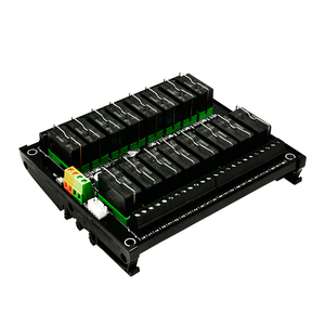 16 Channel <strong>Output</strong> <strong>RS485</strong> Communication Relay Module PC Control Amplifier 16A 12V with Guide Rail Supports <strong>Modbus</strong> Protocol