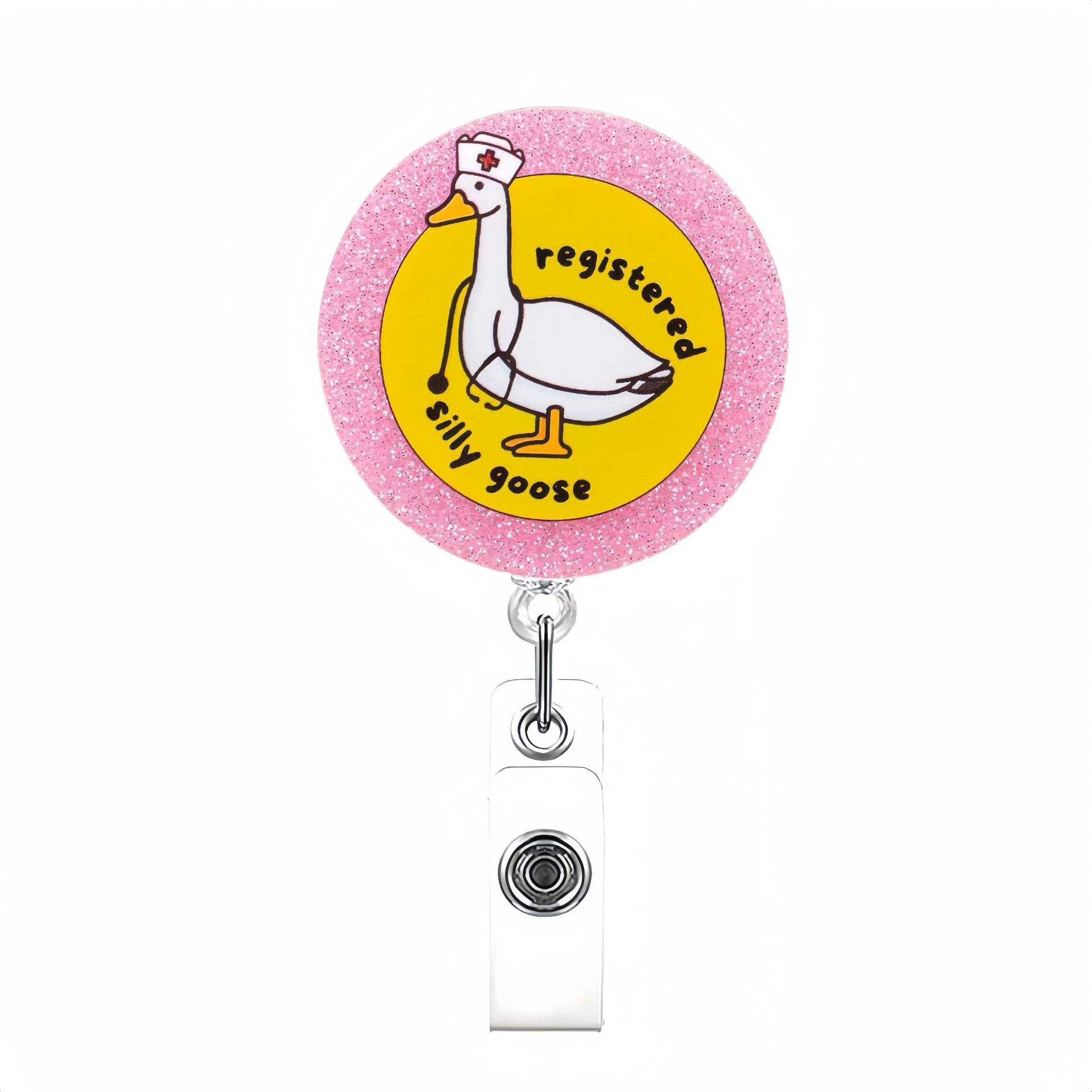 Pink yellow round goose