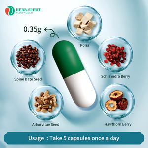 USDA ISO يساعد على النوم بالجملة ملحق مساعدات النوم الليلية الطبيعية الصحية كبسولات النوم العميق الخالية من الميلاتونين - Product Image 4