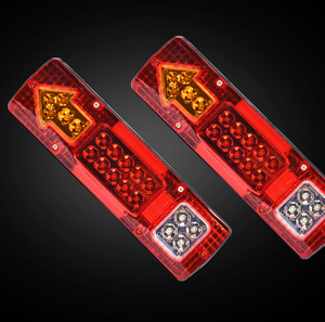 Superbleds fabrika doğrudan tedarik 12V 24V kamyon arka lambası Turning dönüm LED arka kuyruk lambası için tekne römorku yaprak makası Pickup RV Camper - Product Image 5