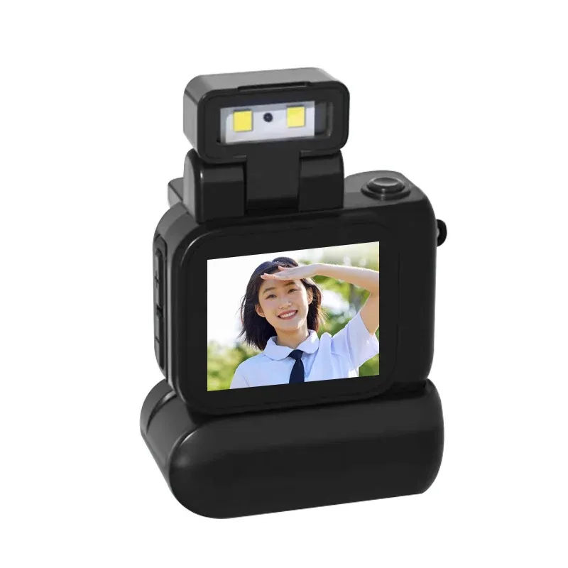 Monoreflexes tarzı flaş lambası ve pil Dock ile 1.44 inç Mini kamera CMOS LCD ekran ile taşınabilir Video kaydedici DV 1080P