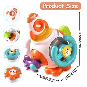 Montessori oyuncak eğitim roket öğrenme meşgul küp yeteneği eğitim kilit kutusu ince Motor beceri geliştirme küp oyuncak çocuklar için - Product Image 6