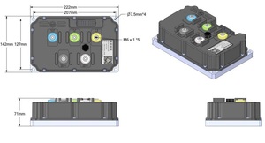 Controller programmabile ad alta potenza 72v 8000w ND72850 encoder controller motore BLDC - Product Image 3