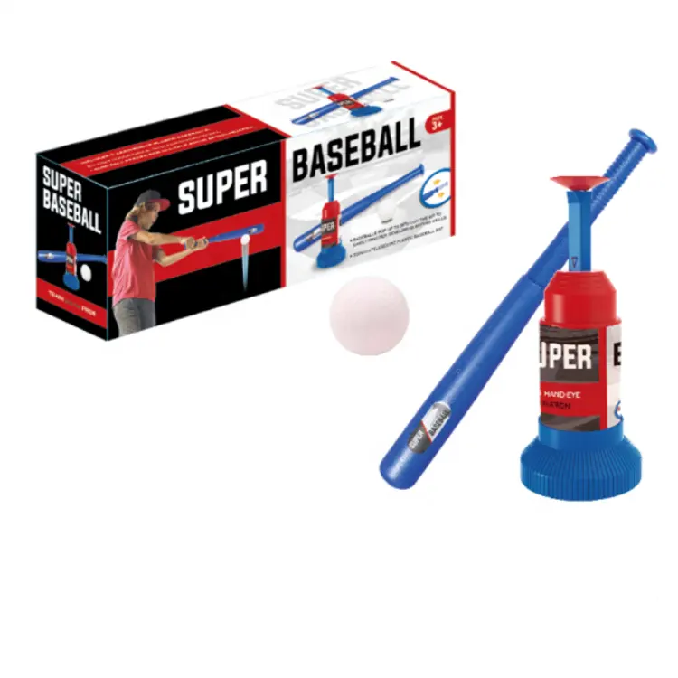 Formazione Automatico Launcher Mazza Da Baseball Giocattoli-Indoor Giochi Da Baseball Sport All'aria Aperta T-Ball Set per I Bambini Battuta macchina