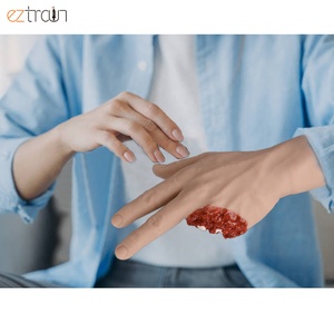 Tccc <span class=keywords><strong>EMT</strong></span> ซิลิโคนเครื่องจำลองบาดแผลถูกยิงสำหรับมือฝึกฝนการตัดนิ้วการบาดเจ็บบาดแผลบาดแผลแบบฝ่ามือการควบคุมเลือดออก