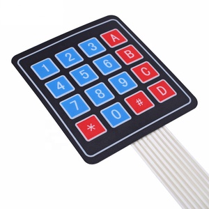 Teclado de matriz 4*4 Interruptor de membrana de matriz 4*4/tecla de membrana/microordenador de un solo chip Teclado extendido del panel de control - Product Image 1