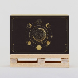Bloques de notas autoadhesivos personalizados al por mayor 7,6*7,6 cubo con palé de madera para organización y comodidad - Product Image 3