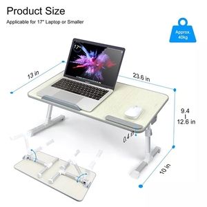 De aleación de aluminio plegable de la Mesa de la computadora plegable de altura ajustable escritorio de la computadora Multi-funcional, de la Mesa de la computadora