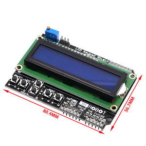Hot Sales LCD-Tastatur abschirmung LCD1602 LCD 1602 Modul anzeige für Arduino ATMEGA328 ATMEGA2560 Raspberry Pi Blue Screen