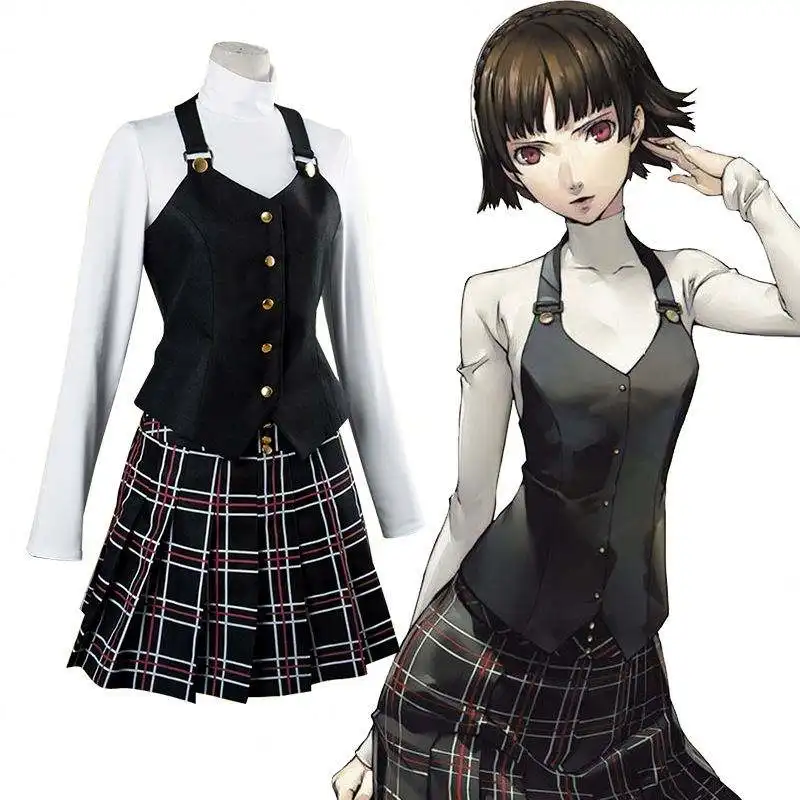 2024 vendita calda Kurusu Akira Joker Cosplay Costume abiti uniforme Yoshizawa Kasumi uniforme scolastica per studenti ragazze donne