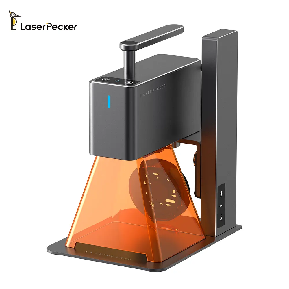 Laserpecker Laser Packer 2 Versão Base Máquina De Gravação A Laser Portátil 5W 600 mm/s Gravador A Laser Mais Rápido Fácil De Operar