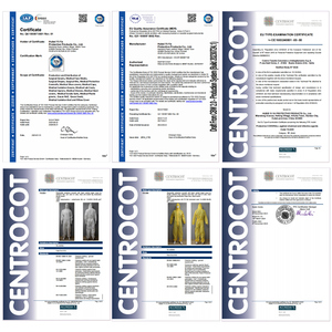 Oem công nghiệp hóa chất không thấm nước microporous bệnh viện dùng một lần an toàn bảo vệ quần áo hazmat Coverall phù hợp với - Product Image 3