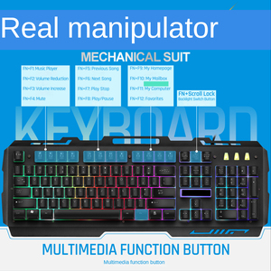 Combos de teclado y ratón para juegos de alta calidad, 104 teclas, juegos ergonómicos de teclado y ratón SUB para ordenador con cable para jugadores - Product Image 4