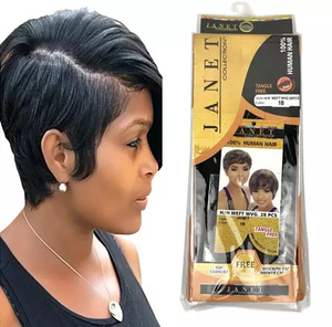 Yeni işlenmemiş Remy saç uzatma Femi saç 28 adet kısa yumru örgü Janet insan saçı - Product Image 3