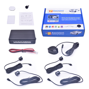 Kit de Sensor de aparcamiento para coche de 12V y 22mm, 4 sensores universales, zumbador, radar de respaldo inverso, sistema de sonda indicadora de alerta de sonido - Product Image 1