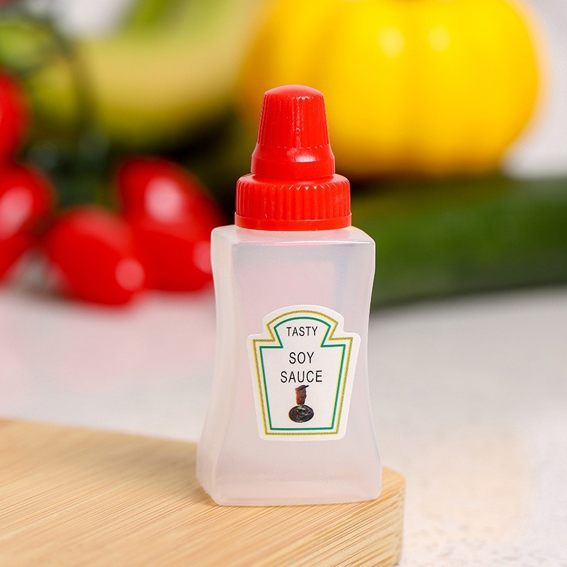 Bouteille à presser - Bouteille carrée pour sauce soja