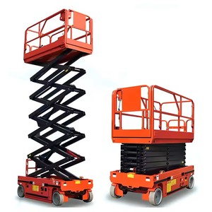 Mini sollevatore manuale semovente a forbice a metà salita In terra piccola piattaforma capacità di carico 500kg per uso domestico alberghi tipografie - Product Image 5