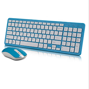 Teclado y ratón inalámbricos recargables para apple, teclado y ratón color rosa y azul, para teléfonos portátiles Imac - Product Image 5