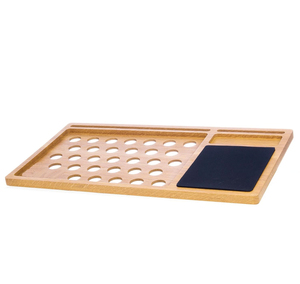 <strong>Custom</strong> Solid Wooden Multi Tasking Mobile Workstation Lap Desk Tray With Mouse Pad and Slots for Laptop <strong>Computer</strong> and Phone - Product Image 5