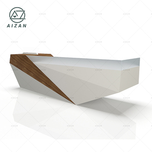 低价现代白色办公酒店诊所信息柜台表 - Product Image 5