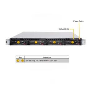 Supermicro A + Server 1024US-TRT 8-channel memory bus ottimale controllo della velocità della ventola Server 32 DIMM slot Server - Product Image 4