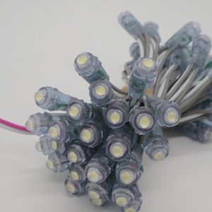 LEDポイントライトdc 12v 9ミリメートルBullet Pink Orangeウォームホワイト0.15W 50 PCS/String IP65 Advertisingボードポイントledモジュール - Product Image 3