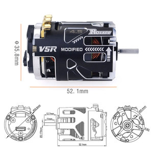 Ракета rc гоночный 540 V5R сенсорный бесщеточный двигатель + 160A турбо ESC + ЖК-Карта программы комбо для 1/10 автомобиля rc - Product Image 4