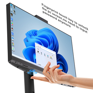 Computadora de escritorio AIO personalizada de gama alta OEM, PC de 22 24 pulgadas, computadora todo en uno, PC de escritorio con pantalla táctil, todo en uno - Product Image 3