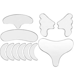 Özel etiket yüz yüz boyun göz yanak alın göğüs çene silikon yamalar Anti kırışıklık silikon yüz maskesi - Product Image 4