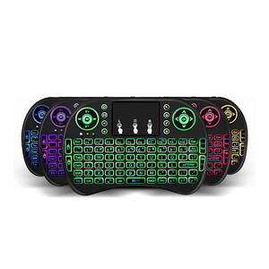 2023 vendita calda i8 2.4g air mouse mini tastiera wireless 7 colori LED retroilluminazione touchpad telecomando per Smart Android TV box - Product Image 1