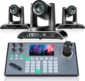 30x PTZ камера и контроллер Bundle - AI отслеживающая камера и 4D джойстик контроллер Поддержка SDI/HD-MI/USB3.0/LAN(PoE) - Product Image 1