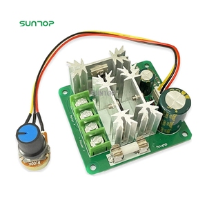 CCMHCN PWM Speed Controller 15A PLC DC Motor Speed Controller con manopola di controllo (2 pezzi) - Product Image 1