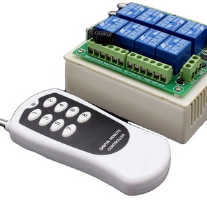 SMG-808 DC 12V สวิตช์ควบคุมระยะไกลแบบไร้สาย RF ช่อง8CH 8ปุ่มควบคุมระบบรับสัญญาณโมดูล433MHz - Product Image 1