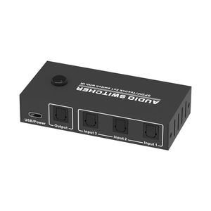 SPDIF Fiber <strong>Audio</strong> <strong>Switch</strong> 3x1 Optical <strong>Switch</strong> SPDIF Toslink Optical Digital <strong>Audio</strong> <strong>Switch</strong> 3 in 1 Out - Product Image 2