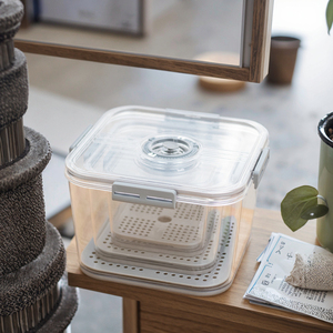 3セットのカスタマイズされた時間付き冷蔵庫収納ボックス家庭用PEプラスチック果物野菜食品収納ボックス直接工場 - Product Image 2