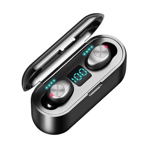 2023 Best Seller F9 <span class=keywords><strong>Mini</strong></span> Fone De Ouvido Estéreo TWS Earbuds Com PowerBank <span class=keywords><strong>LED</strong></span> Tela Digital f9 TWS sem fio