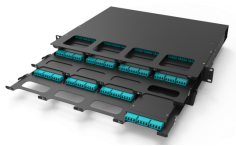 1U ODF MPO MTP光纤接线板144芯OM3 LC SC连接器，适用于电信固定数据中心FTTH POE WiFi网络 - Product Image 2