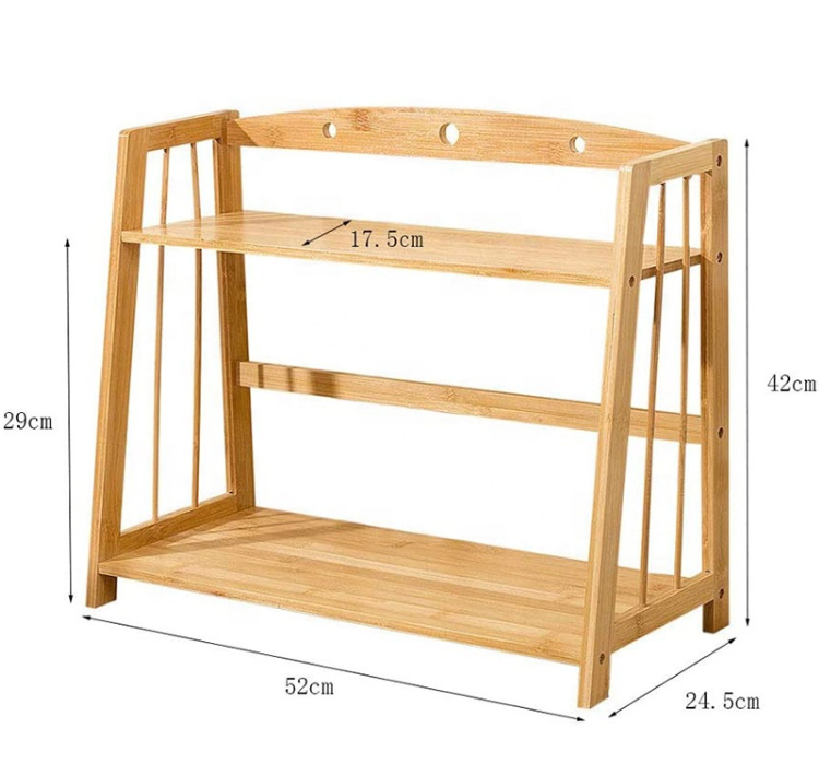 Bamboo Bookshelf Office Magazine Rack Desk Organizer Storage Holders Desktop Bookcase Succulents Pot Stand