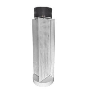 Negozio 4 lati pannello forato espositore rotante accessori per telefoni cellulari strumento appeso espositore Spinner in metallo - Product Image 1