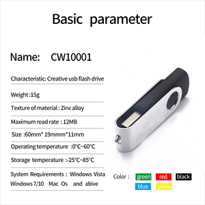 Top Ventas 2,0 Swivel Memory Stick Disco giratorio Cifrado Usb Flash Drive 8GB Pendrive - Product Image 2