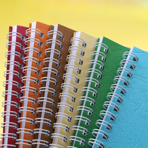 Benutzer definiertes Notizbuch mit Retro A5 Größe Spiral gebundenes Kraft papier Spulen buch Tragbares kreatives Notizblock Großhandel Benutzer definiertes Logo