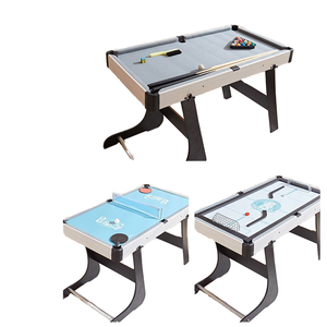 Mini 6ft hồ bơi bàn 3-in-1 có thể gập lại nhà bàn bi-a với bóng bàn & Hockey không khí len đệm chất liệu - Product Image 1