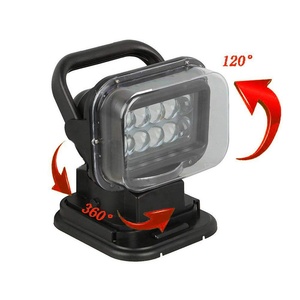 ไฟ LED สปอตไลท์50W 12V 24V,ไฟ LED ค้นหา360องศา LED หมุนได้มีรีโมทควบคุมไฟทำงานพร้อมฐานแม่เหล็กสำหรับรถ SUV เรือ