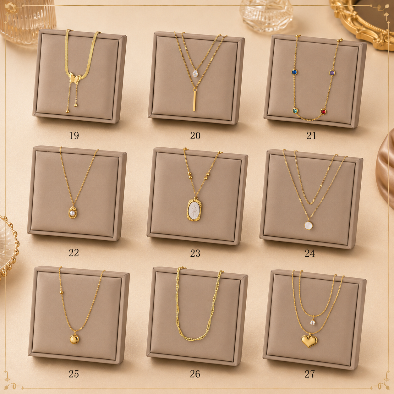 Necklaces 19 to 27
