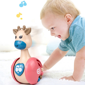 Sürgülü geyik bebek Tumbler çıngırak oyuncaklar bebek el çan cep basın gıcırtılı roly-poli oyuncaklar diş kaşıyıcı ile - Product Image 3