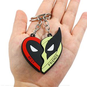 2024 phim Deadpool Búp Bê Móc Khóa Mặt dây chuyền xe treo chuỗi trường Túi Silicone Móc chìa khóa quà tặng người nhện - Product Image 2