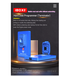 IBOX2 BGA110 Programmer iBox für iPhone 6 bis 11 Pro Max für iPad NAND Daten änderung Schreiben Sie einen Schlüssel Lila Bildschirm WiFi-Reset - Product Image 5
