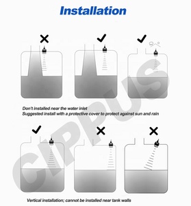CIPPUS Wassertiefen messung RS485/RS232 MODBUS RTU 420mA Ultraschalls ensor Wasserstand - Product Image 4