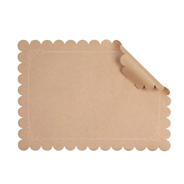 Disposable paper place mats dining table mat for home catering