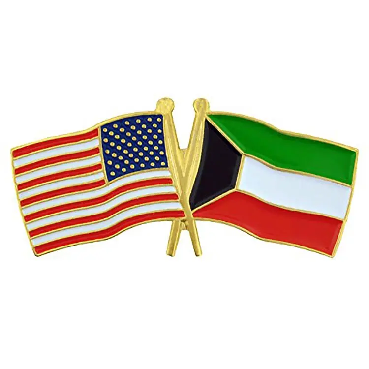 Metal national country flags lapel pins uae badge